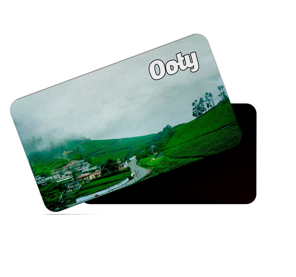 dhcrafts Multicolor Tamil Nadu Ooty Design Rectangular Rubber Matte Finish Fridge Magnet / Magnetic Card Pack of 1 (8.6cm x 5.4cm)